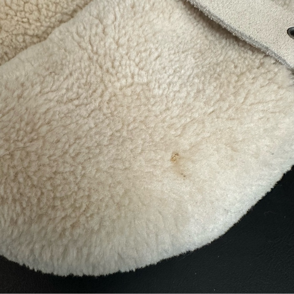 STEVE MADDEN Women’s Off White Nina Buckle Slip On Faux Fur Clogs Shoes 6.5 - Picture 2 of 11
